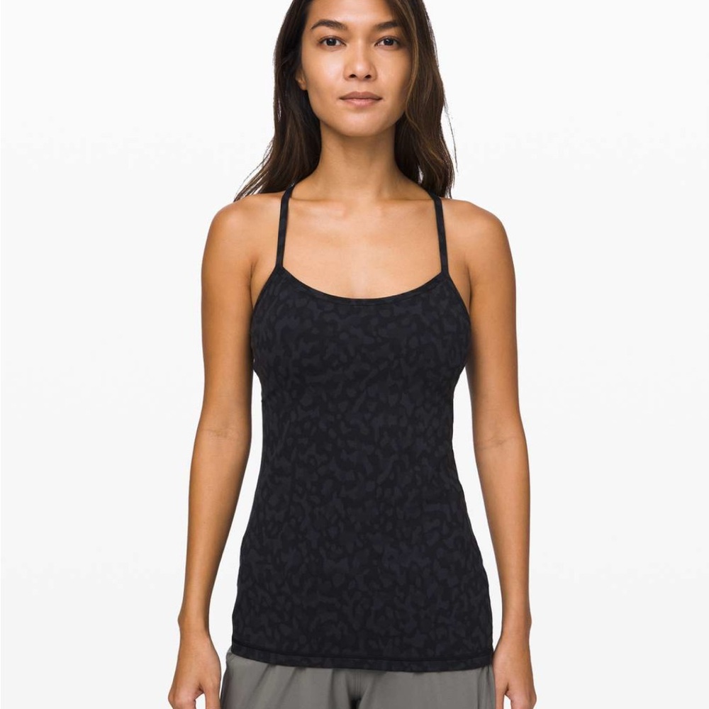 Lululemon Athletica Black Patterned Camisole